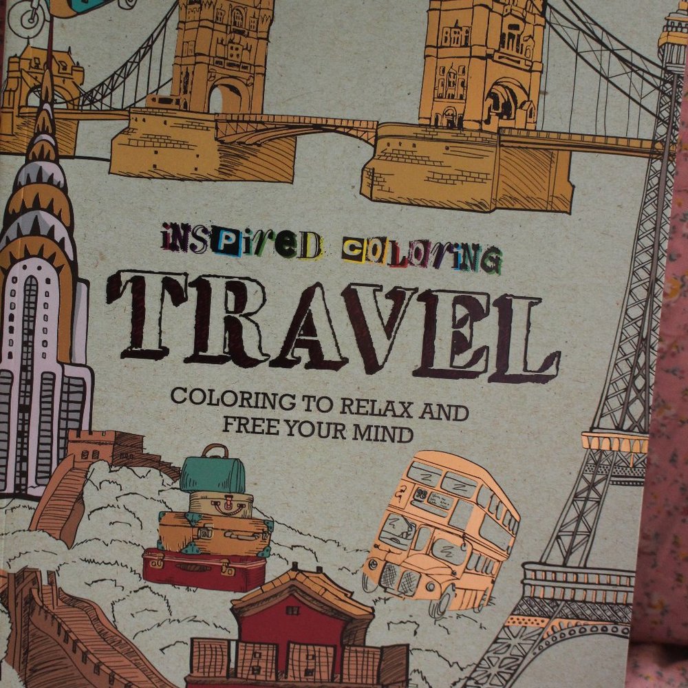 Inspired Travel Adult Coloring Book Paragon 2015 New & Fun